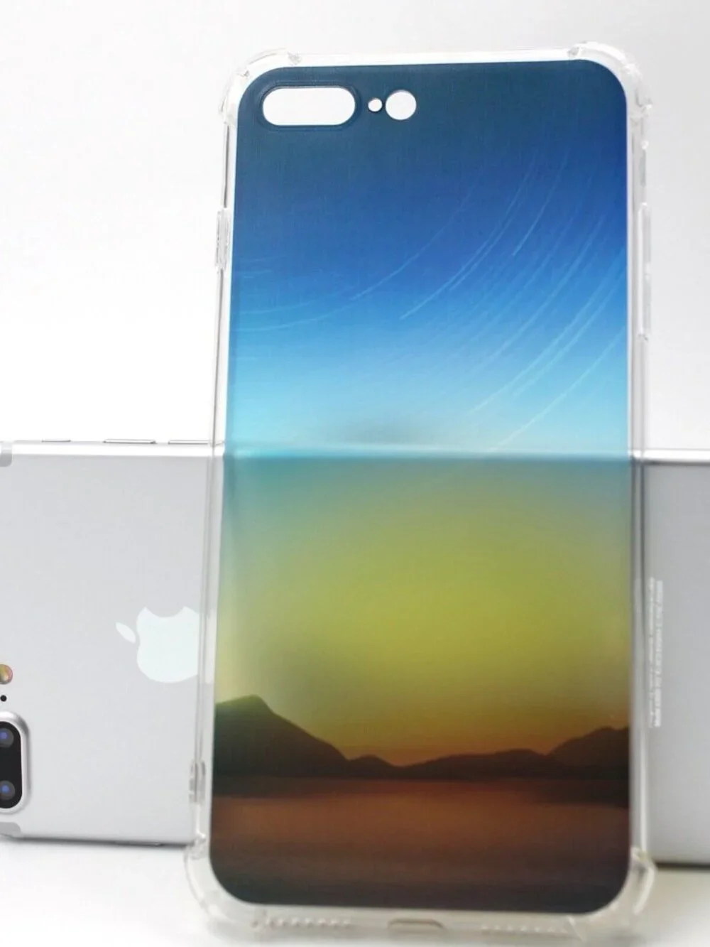 Lot of 5 iPhone 7/8 Plus Cases Hybrid Clear Back Flexible FREE Screen Protectors
